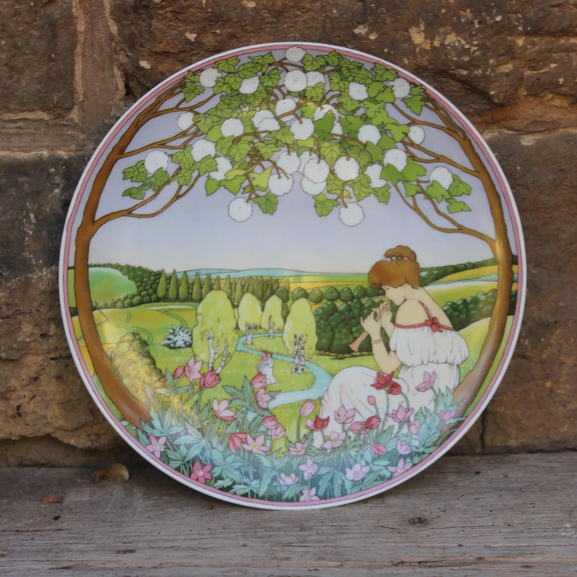 Vintage Garden Ceramic Decorative Plate