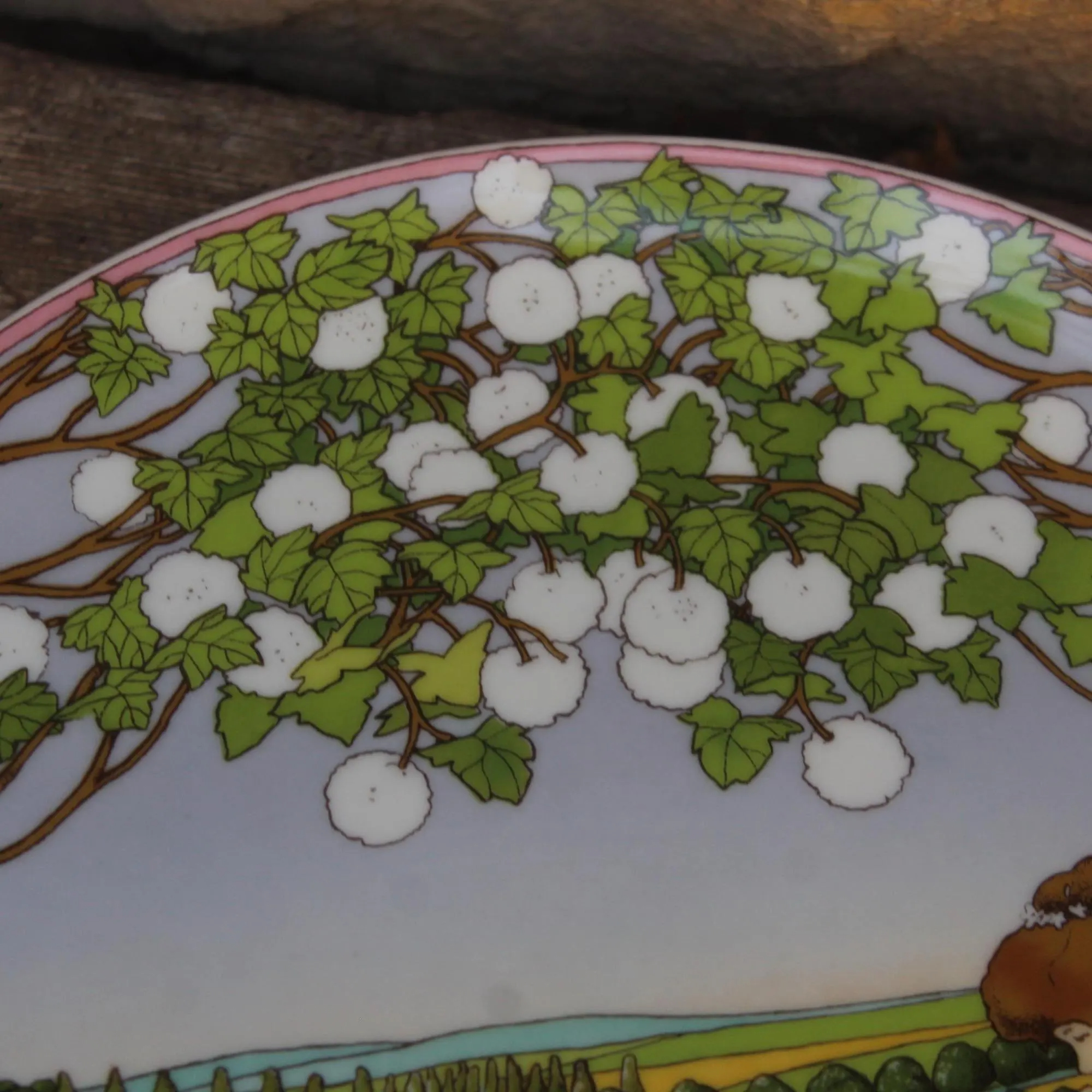 Vintage Garden Ceramic Decorative Plate - View 4